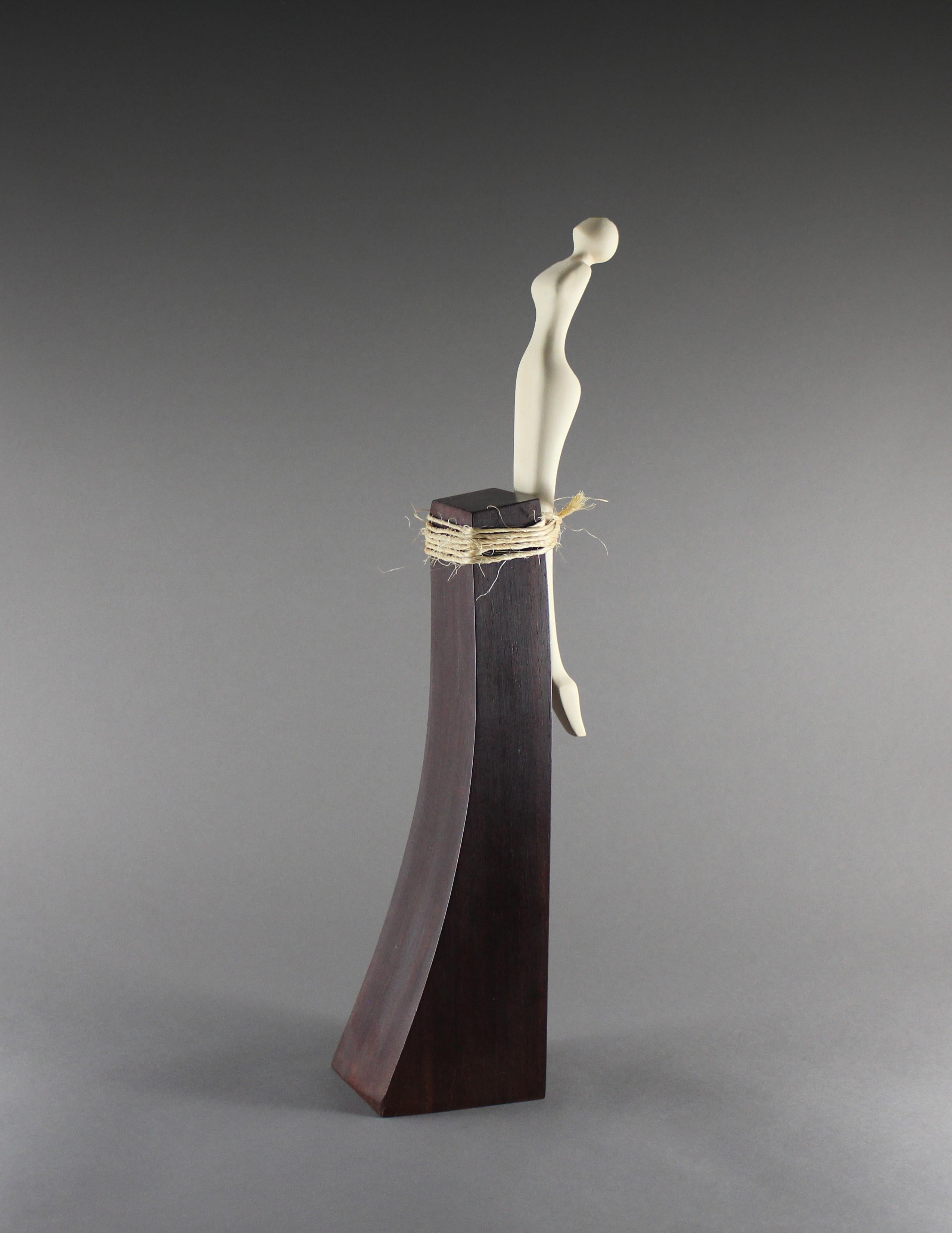 American Elation, Cocobolo and Holly Wood sculpture by Nairi Safaryan For Sale