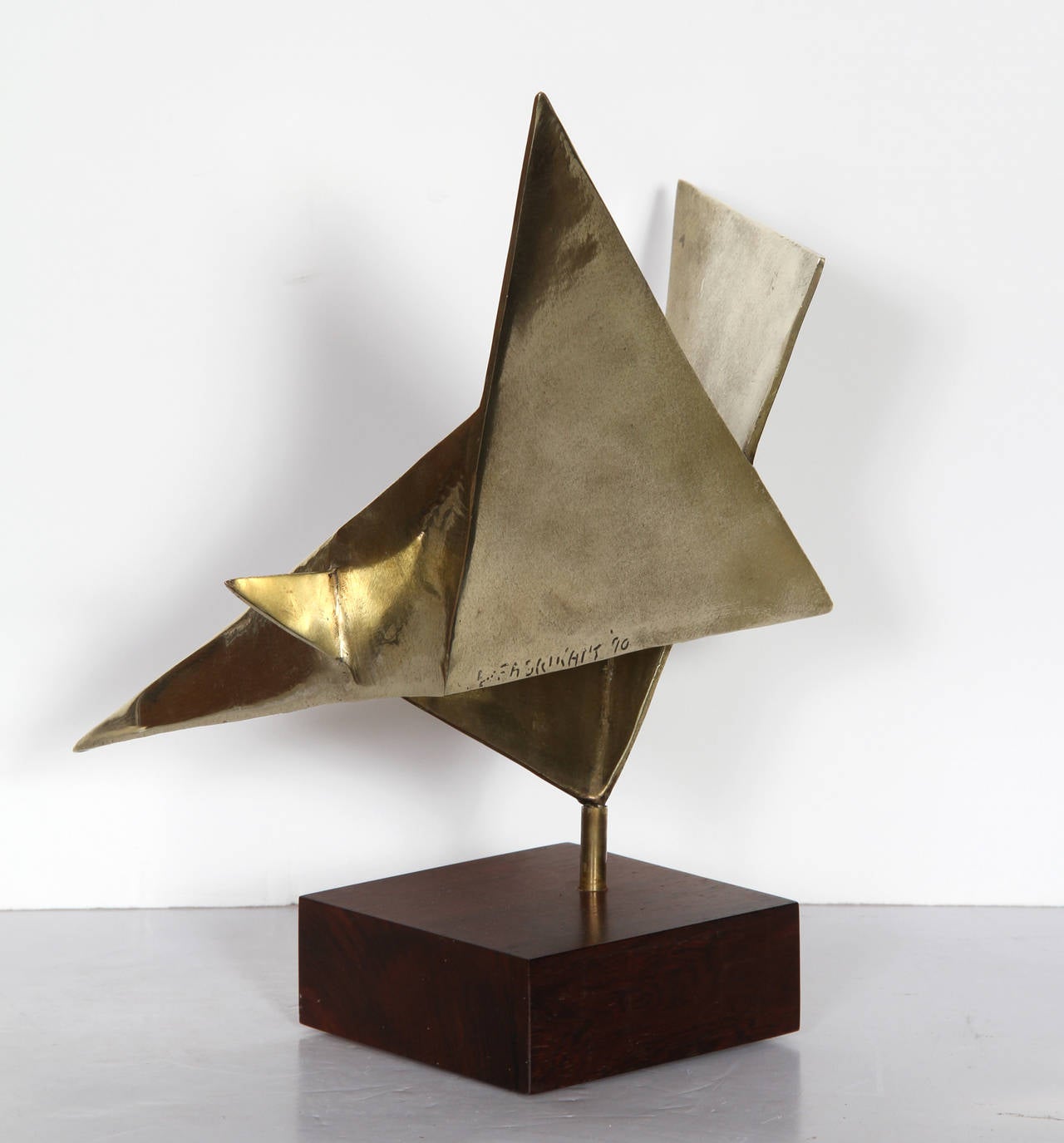 Geometric Abstract, Bronze Sculpture by Elayne Fabrikant 1