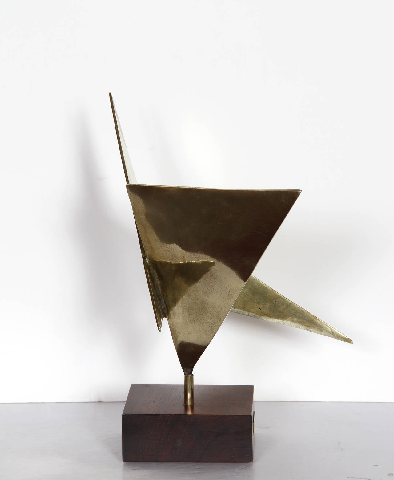 Geometric Abstract, Bronze Sculpture by Elayne Fabrikant 3