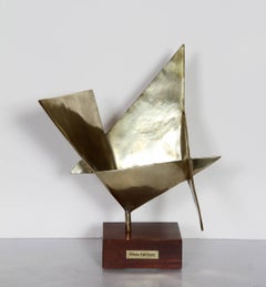Geometric Abstract, Bronze Sculpture by Elayne Fabrikant