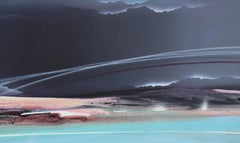 Seascape, Large Abstract Expressionist Acrylic Painting by Elba Alvarez