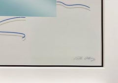 Serigrafia a tecnica mista di Kozo, prova d'artista, firmata, 1988, incorniciata