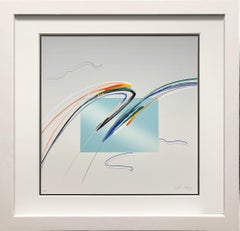 Serigrafia a tecnica mista di Kozo, prova d'artista, firmata, 1988, incorniciata