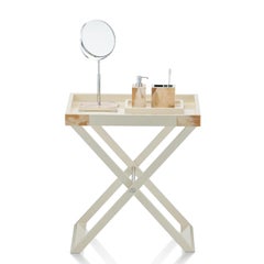 Elba Butlers Serving Table in Wood with Corno Italiano Inlays, Mod. 1782