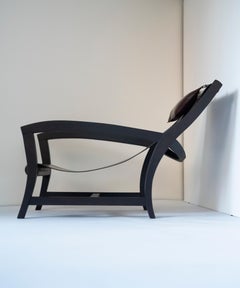 Elba, Deckchair Inspiration for This Leather and Beechwood Indoor Lounge Chair