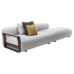 Elba Modular Barrique + Gray Sofa by Massimo Castagna