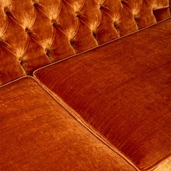 Elba Rust Samt Sofa