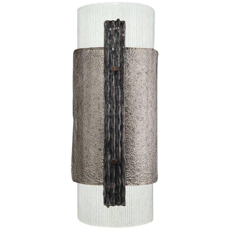Elba Sconce in Murano Glass, Brutalist Style For Sale