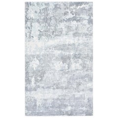 Elbrus, Contemporary Abstract Loom Knotted Area Rug, Bone