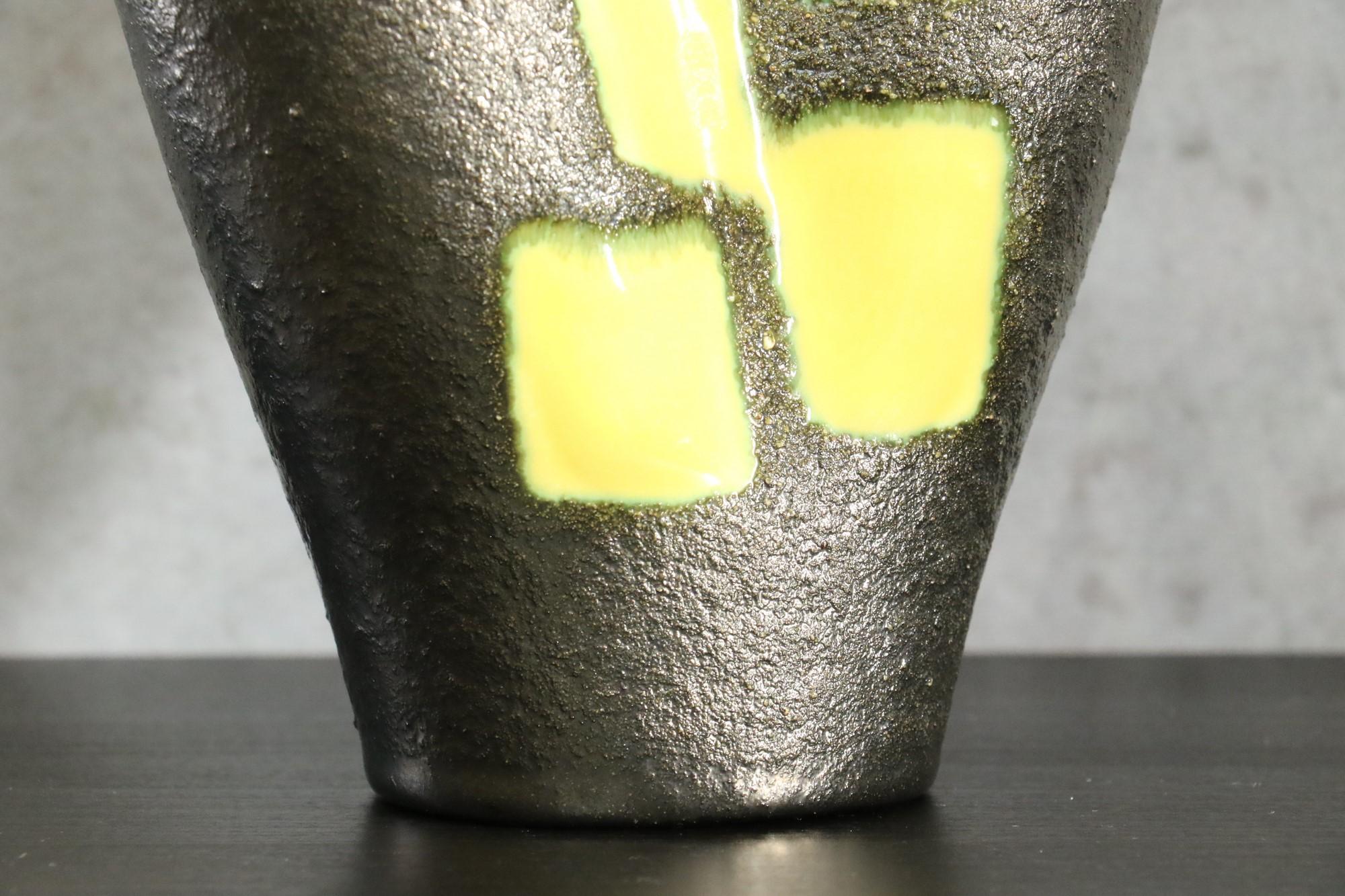 Vase en céramique Elchinger, vase en céramique française des années 1950, signé, époque Jouve 4