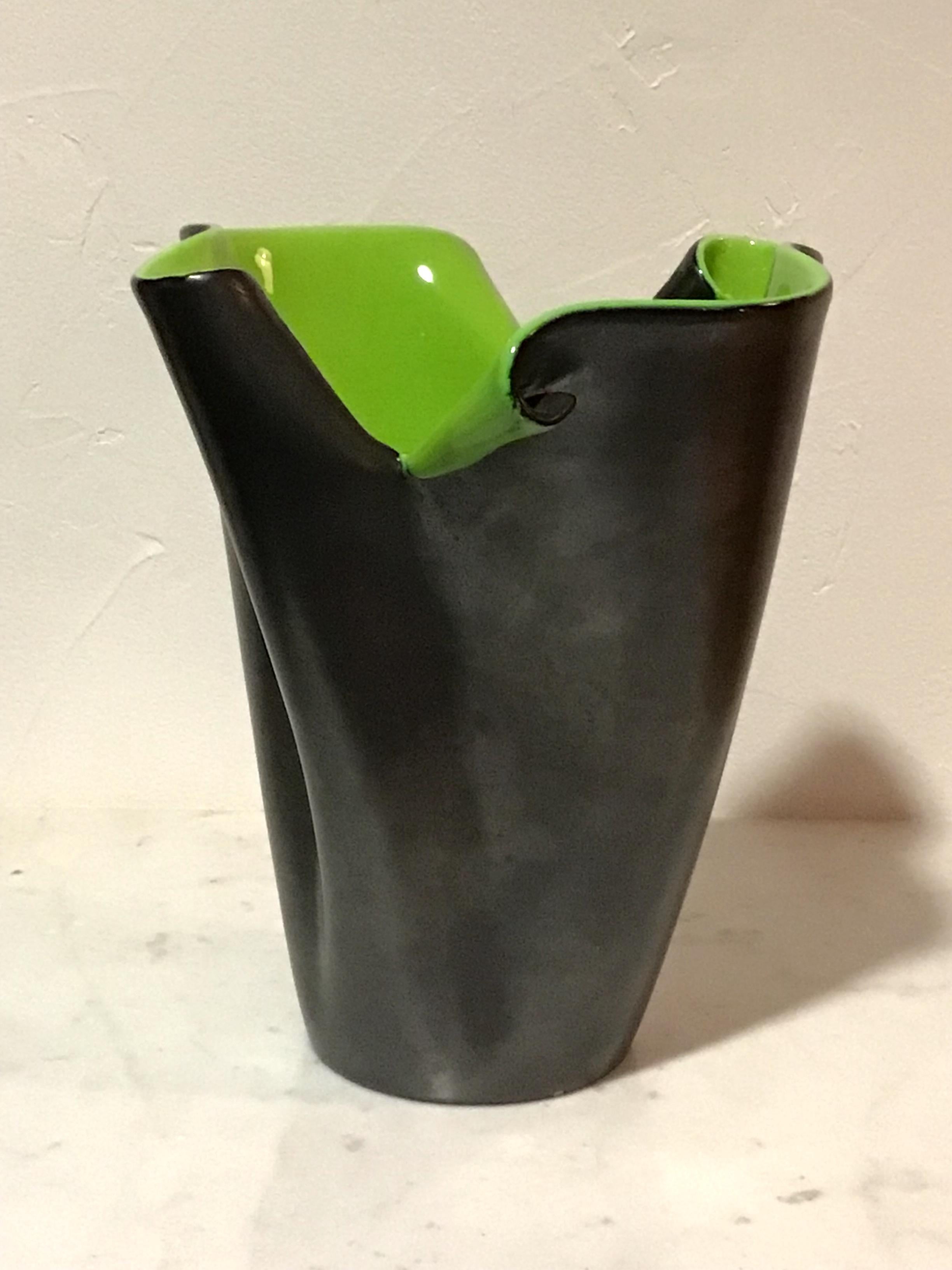 Mid-Century Modern Vase Elchinger datant des années 50, même période française que Jouve, Capron en vente