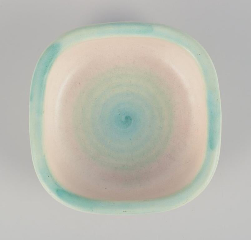 Smaltato Elchinger, Francia. Due ciotole in ceramica con smalto chiaro. in vendita