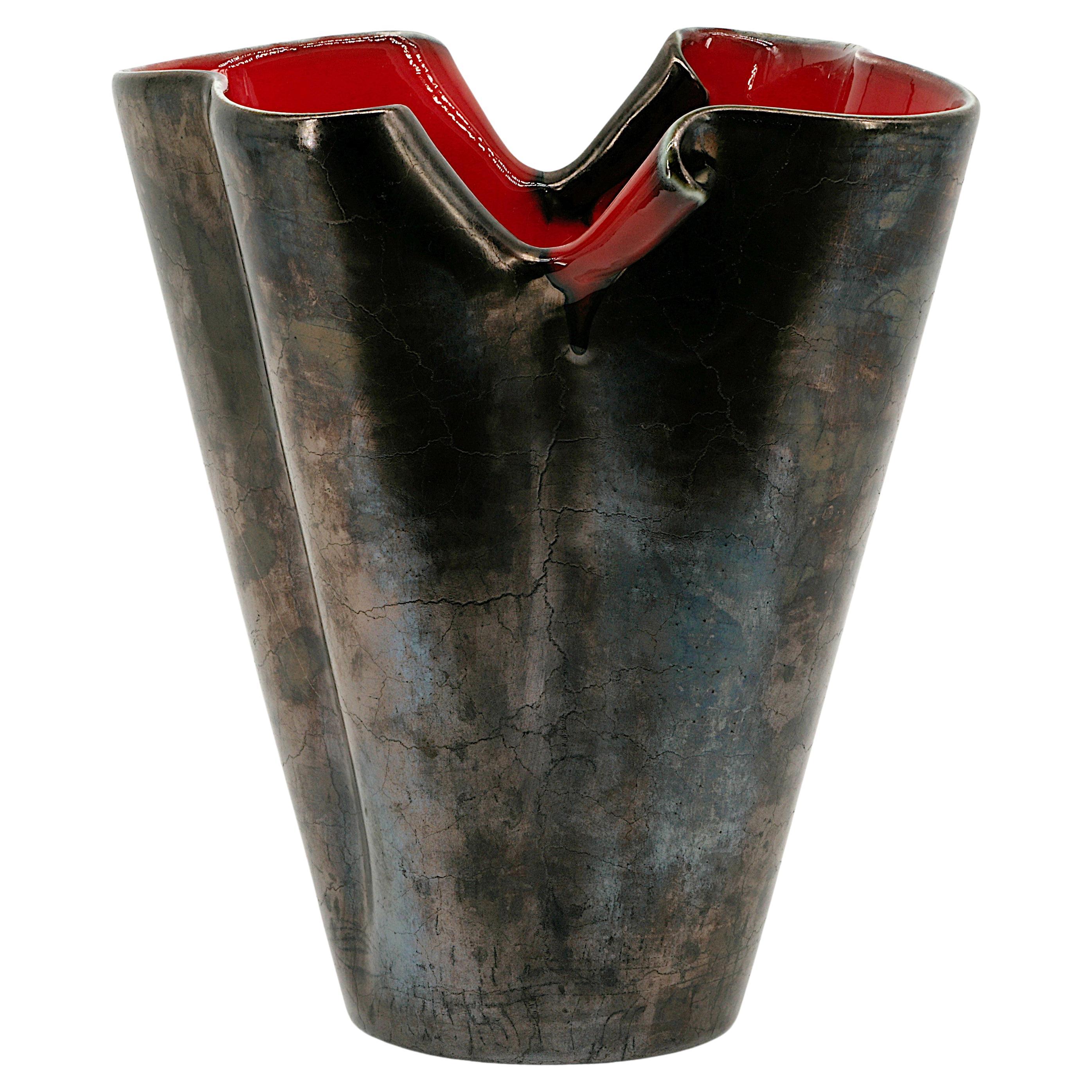 Vaso in gres Elchinger French Midcentury