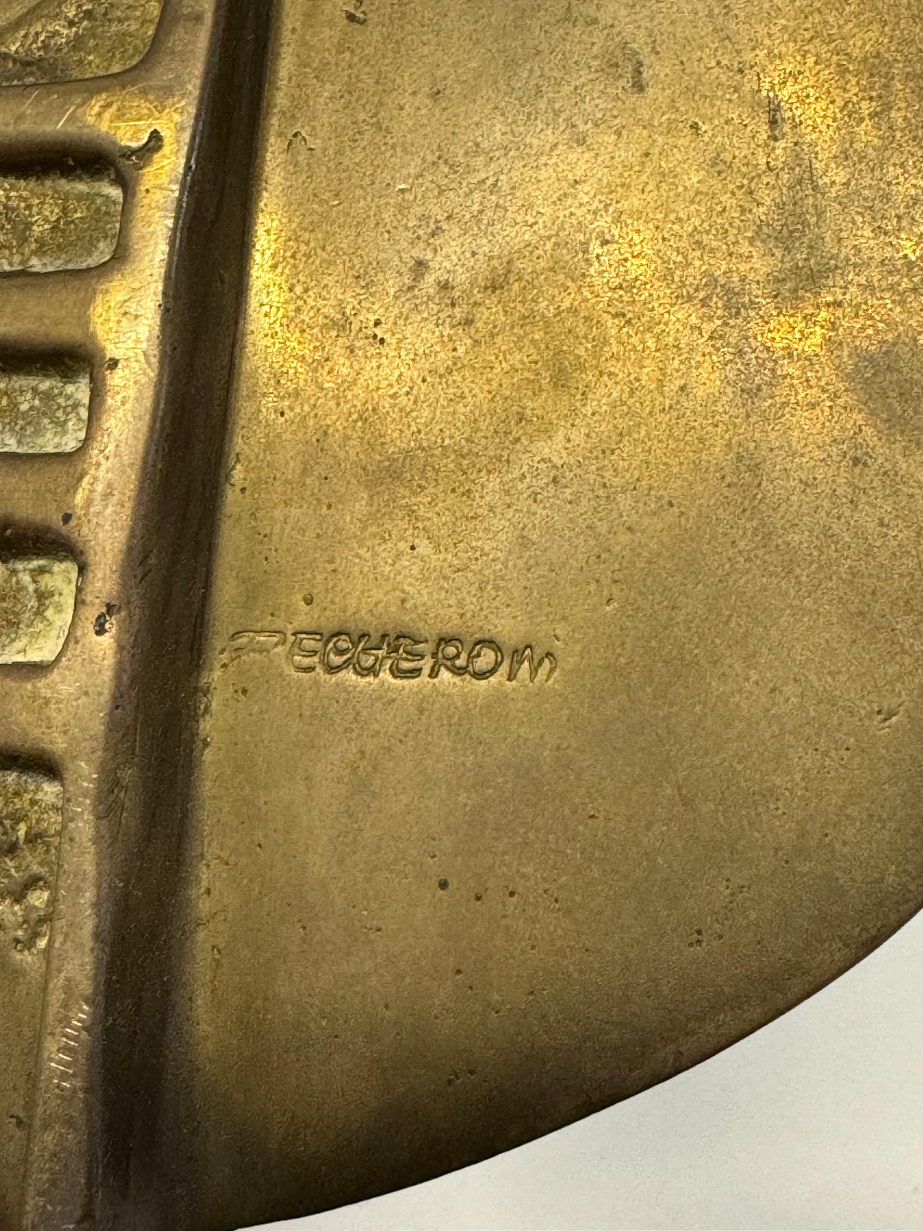 Scultura moderna astratta in bronzo di Elcio Becheroni, anni '60 in vendita 4