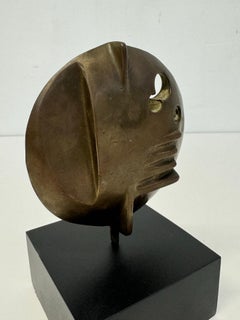 Elcio Becheroni Modern Abstract Bronze Sculpture, 1960s