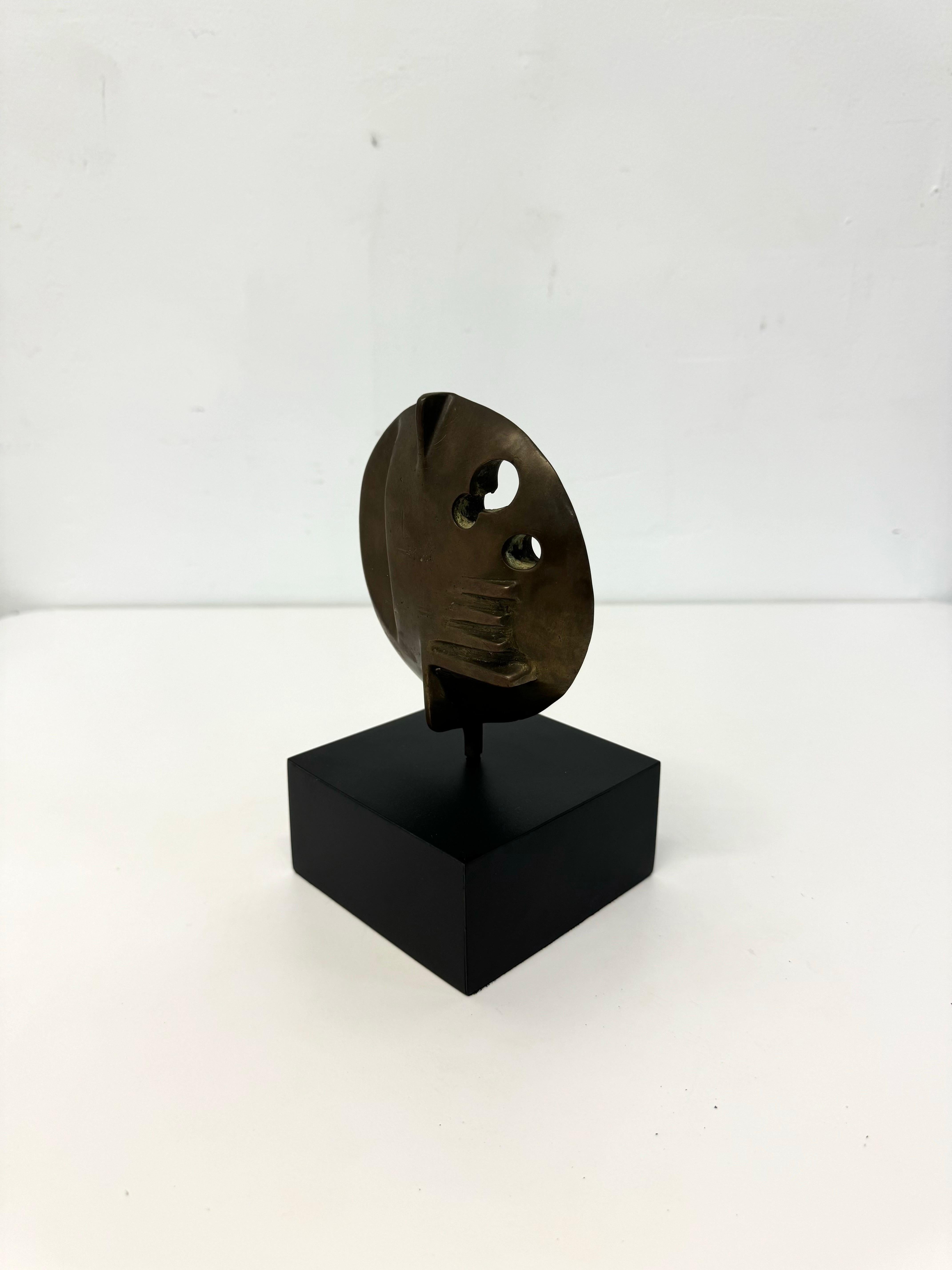Scultura moderna astratta in bronzo di Elcio Becheroni, anni '60 In condizioni buone in vendita a Miami, FL