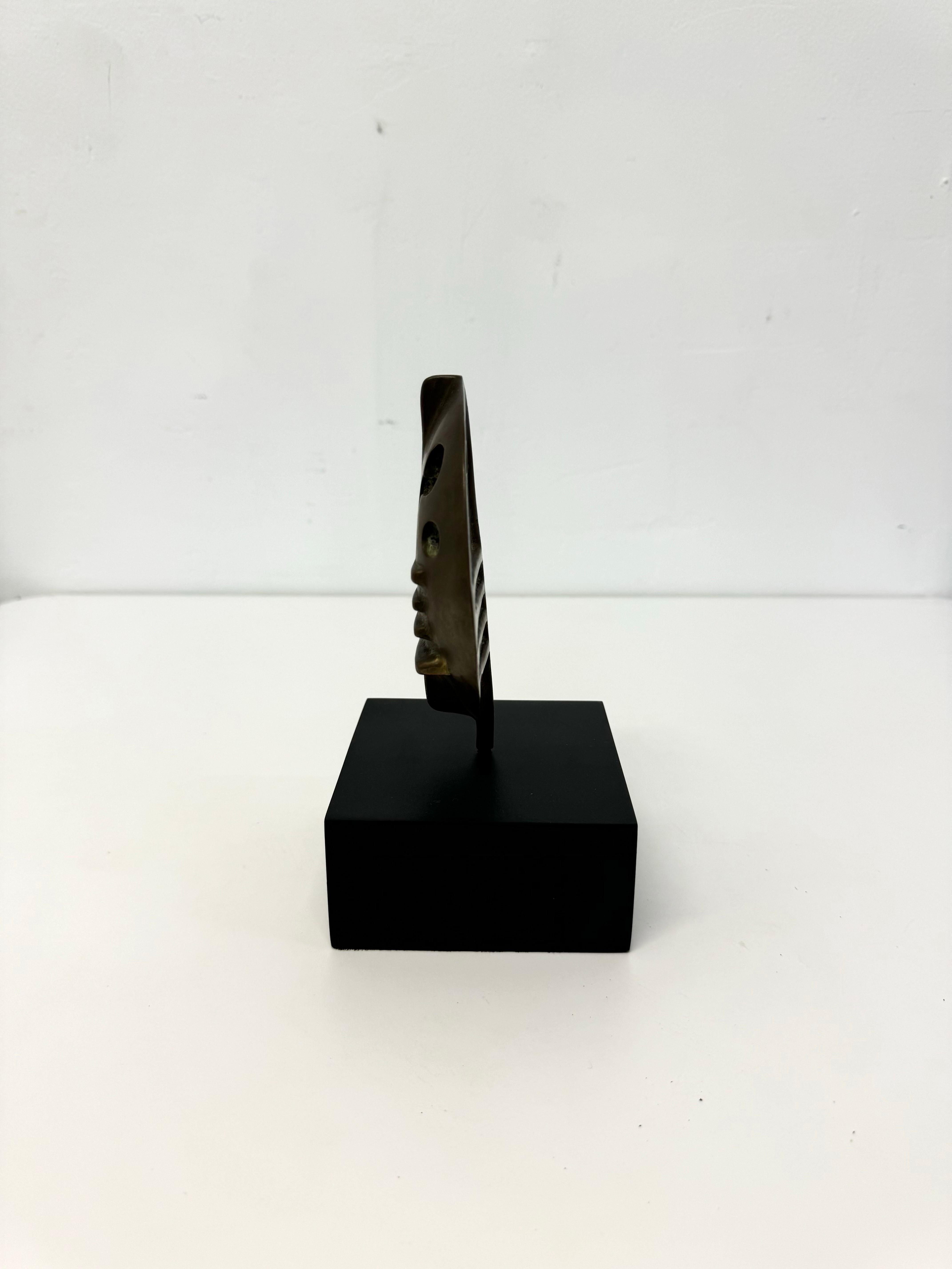 Bronzo Scultura moderna astratta in bronzo di Elcio Becheroni, anni '60 in vendita