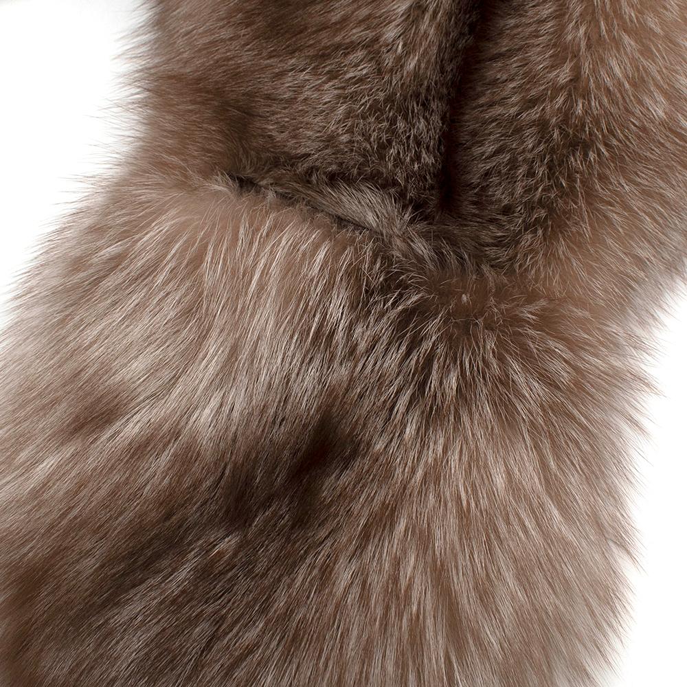 Elcom Beige Fox Fur Wrap Stole  For Sale 5