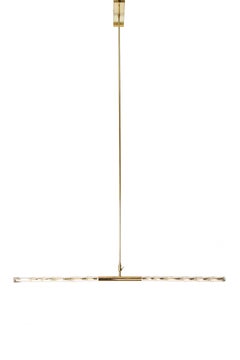 Elda, Brass and Glass Ceiling Lamp by Angela Ardisson