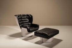 Elda Chair and Ottoman by Joe Colombo for Comfort, Italy 1970s