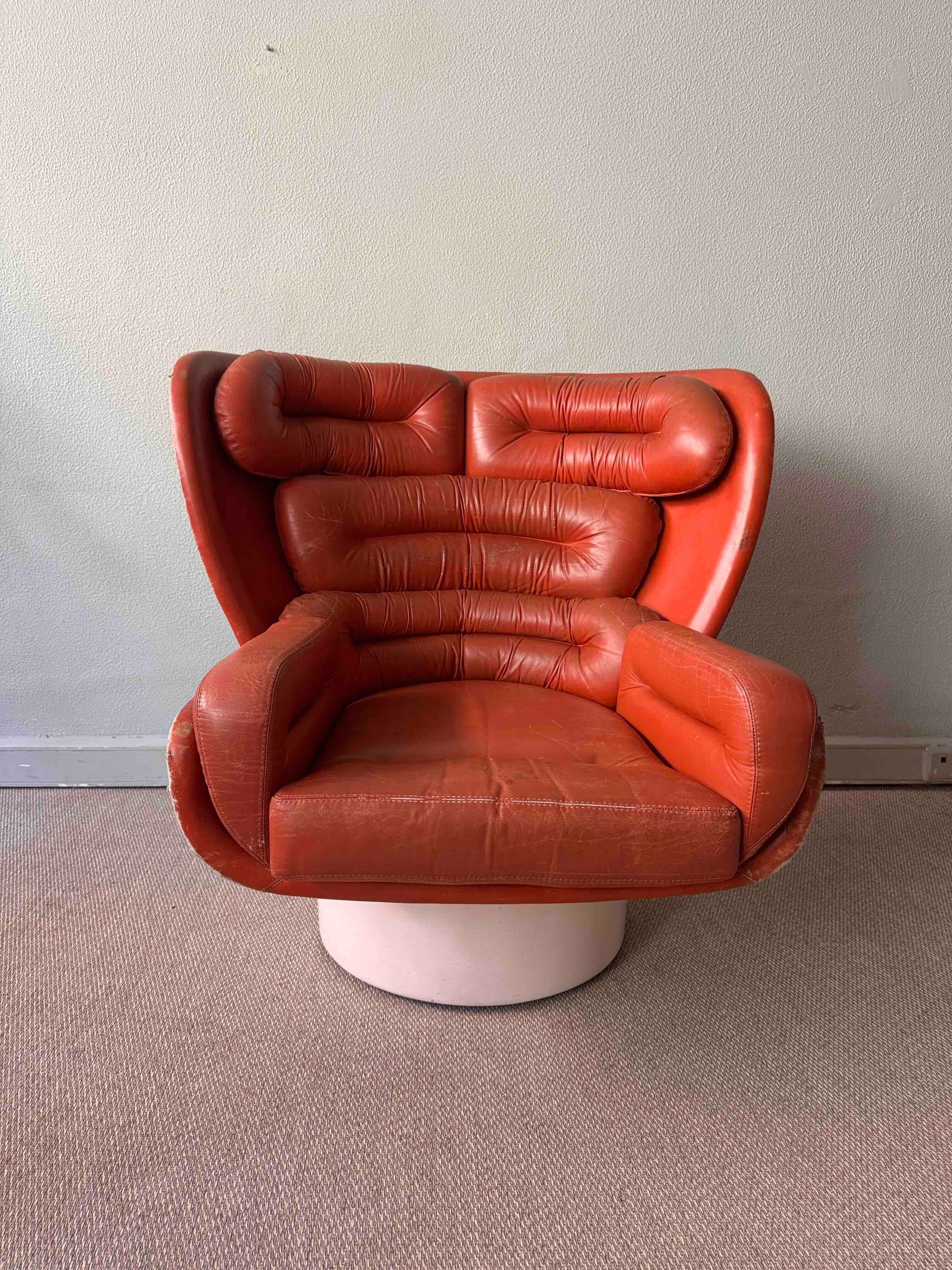 Elda Chair by Joe Colombo for Comfort - 1960's Italy For Sale 3