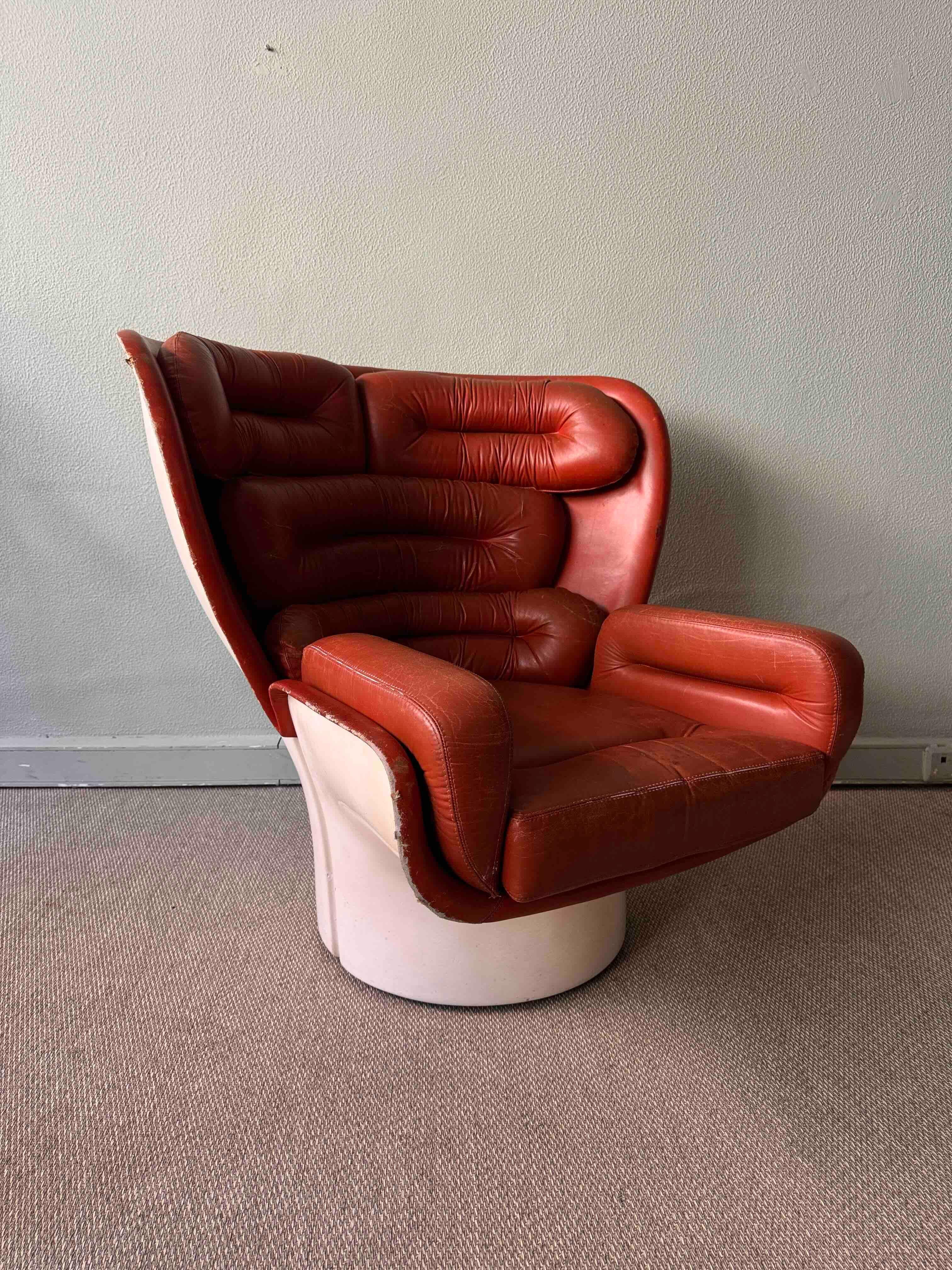 Elda Chair by Joe Colombo for Comfort - 1960's Italy For Sale 2