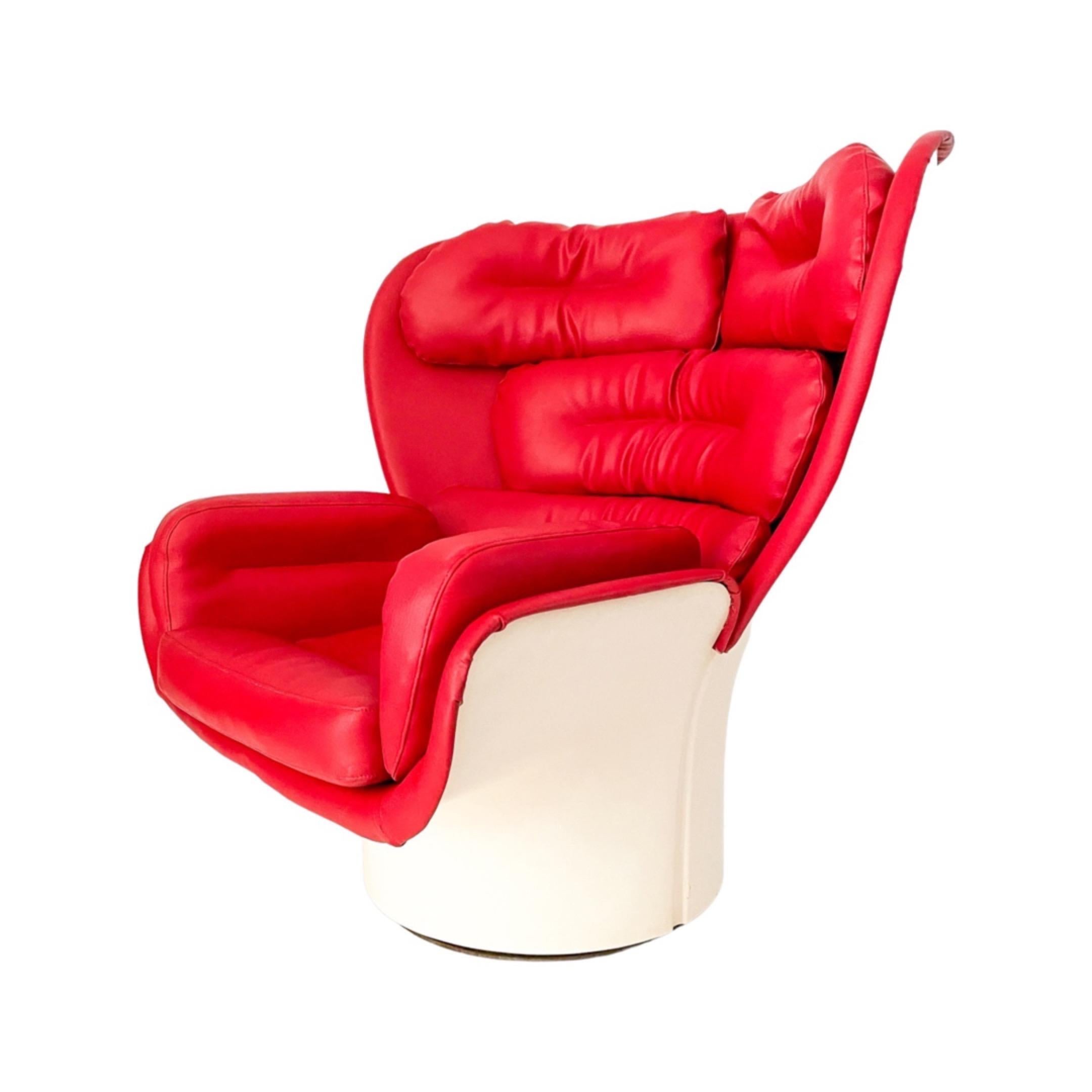 Elda Chair by Joe Colombo for Comfort C. 1960's In Good Condition In Locust Valley, NY