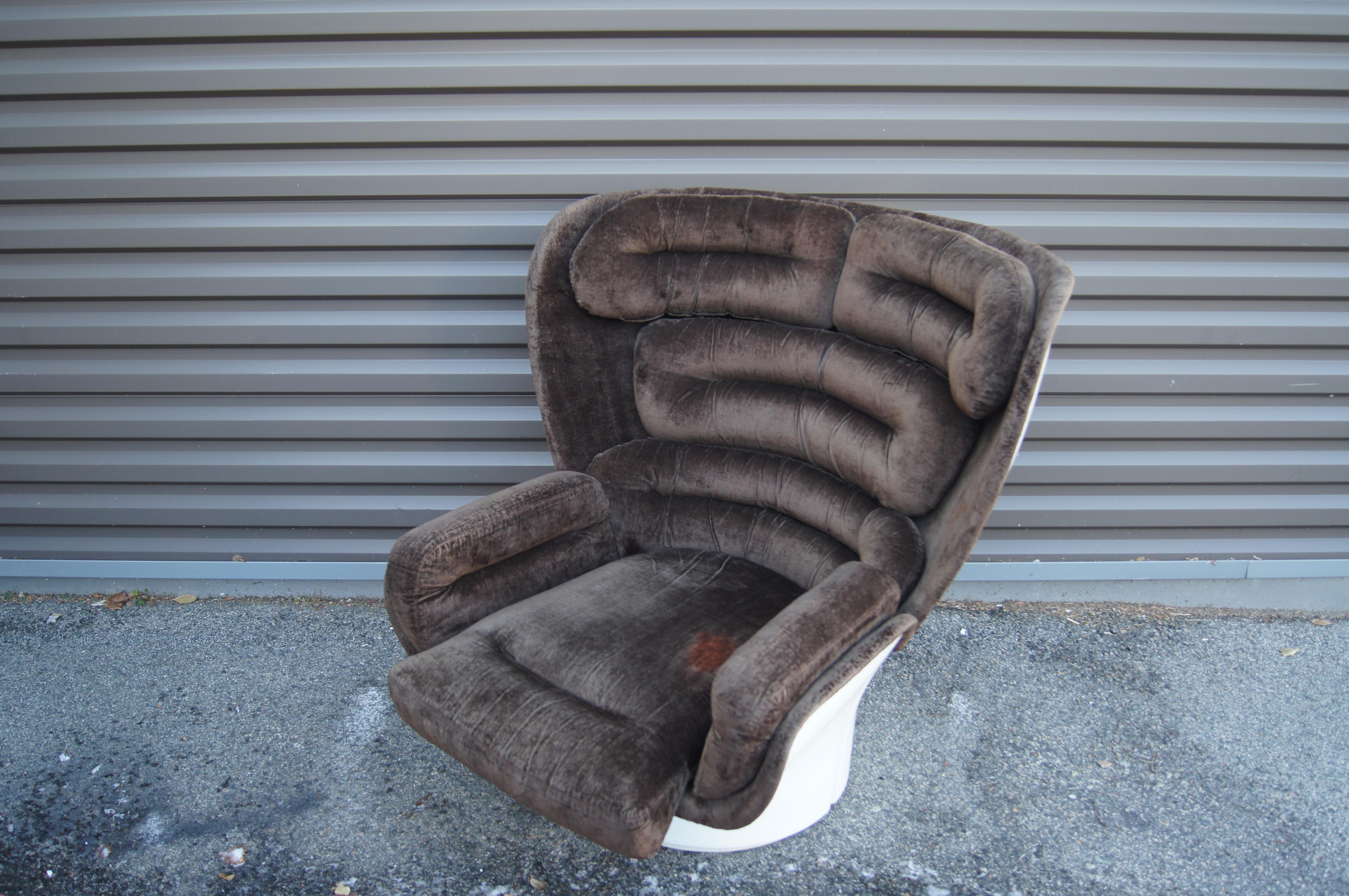 Fiberglass Elda Chair by Joe Colombo For Sale