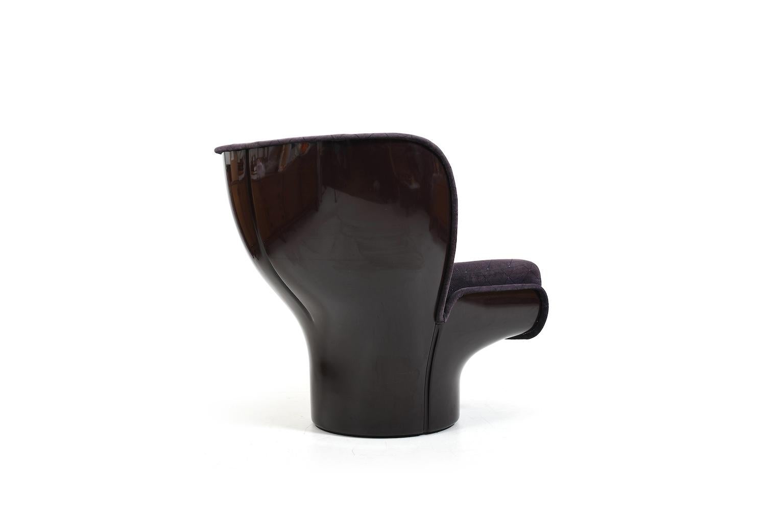 Italian Elda Lounge Chair by Joe Colombo for Comfort 1963