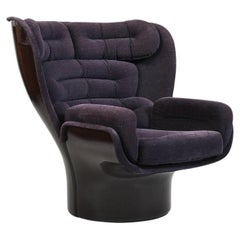 Vintage Elda Lounge Chair by Joe Colombo for Comfort 1963