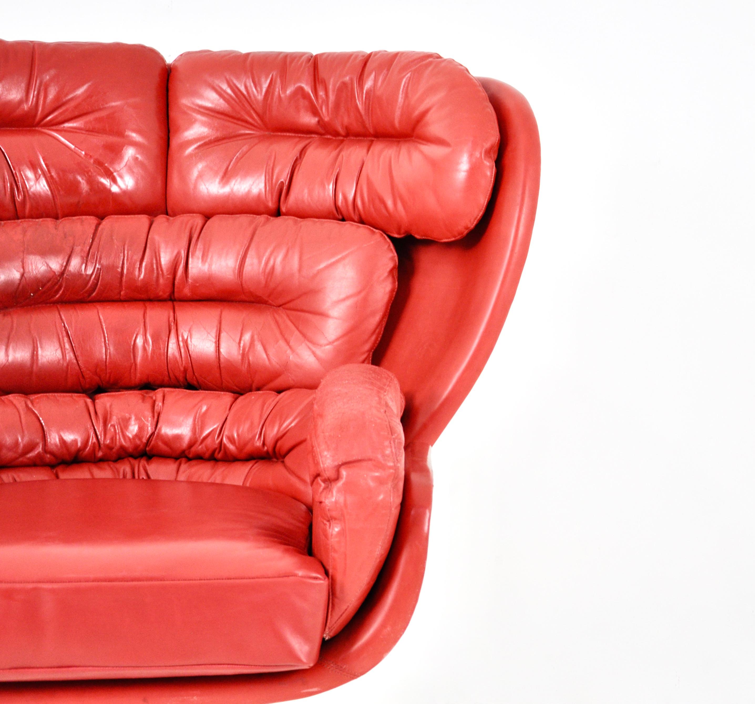 Elda Lounge Chair di Joe Colombo per Comfort, Italia, anni '60 in vendita 3
