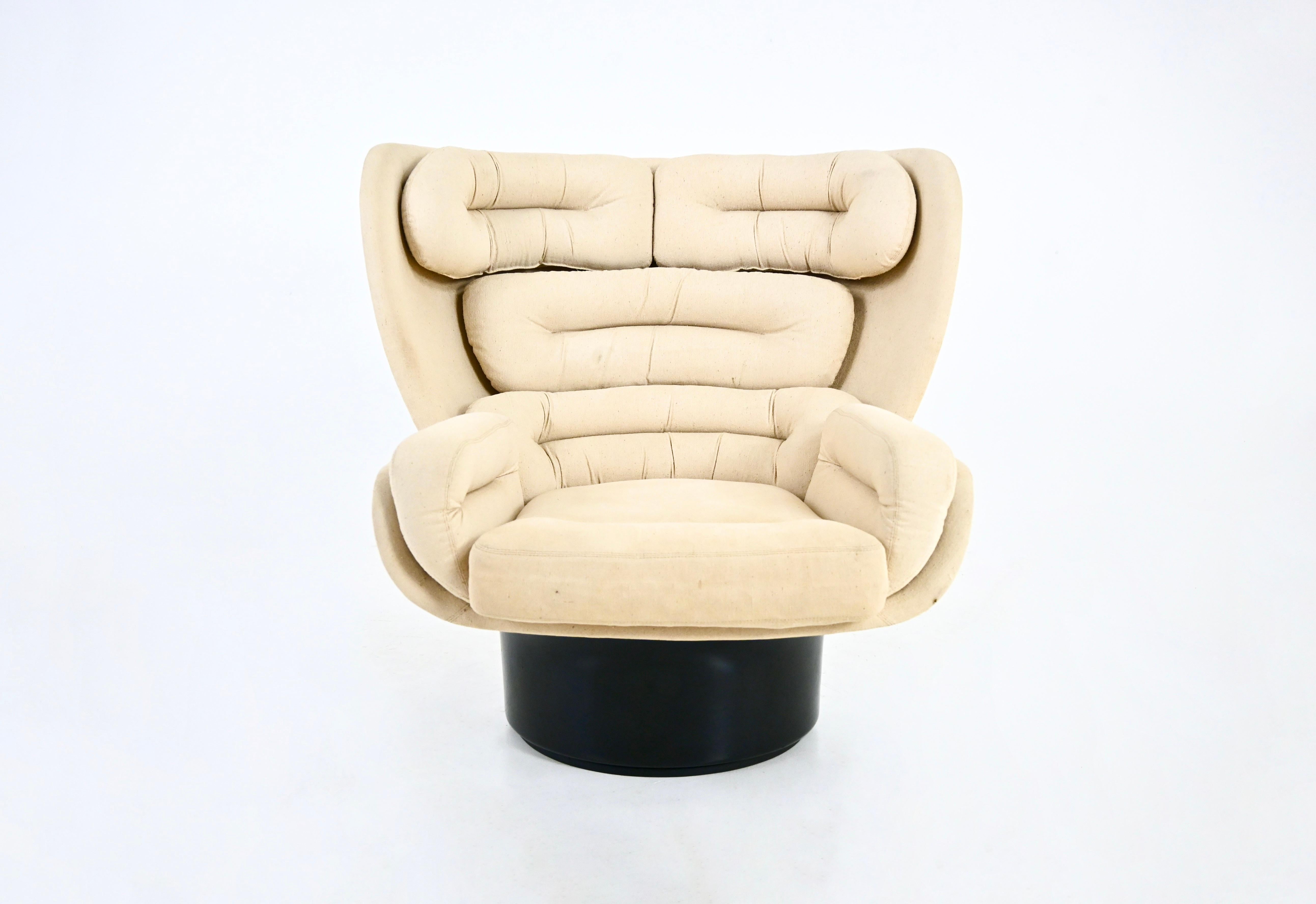 Italian Elda Lounge Chair by Joe Colombo for Comfort, Italy 1960s For Sale