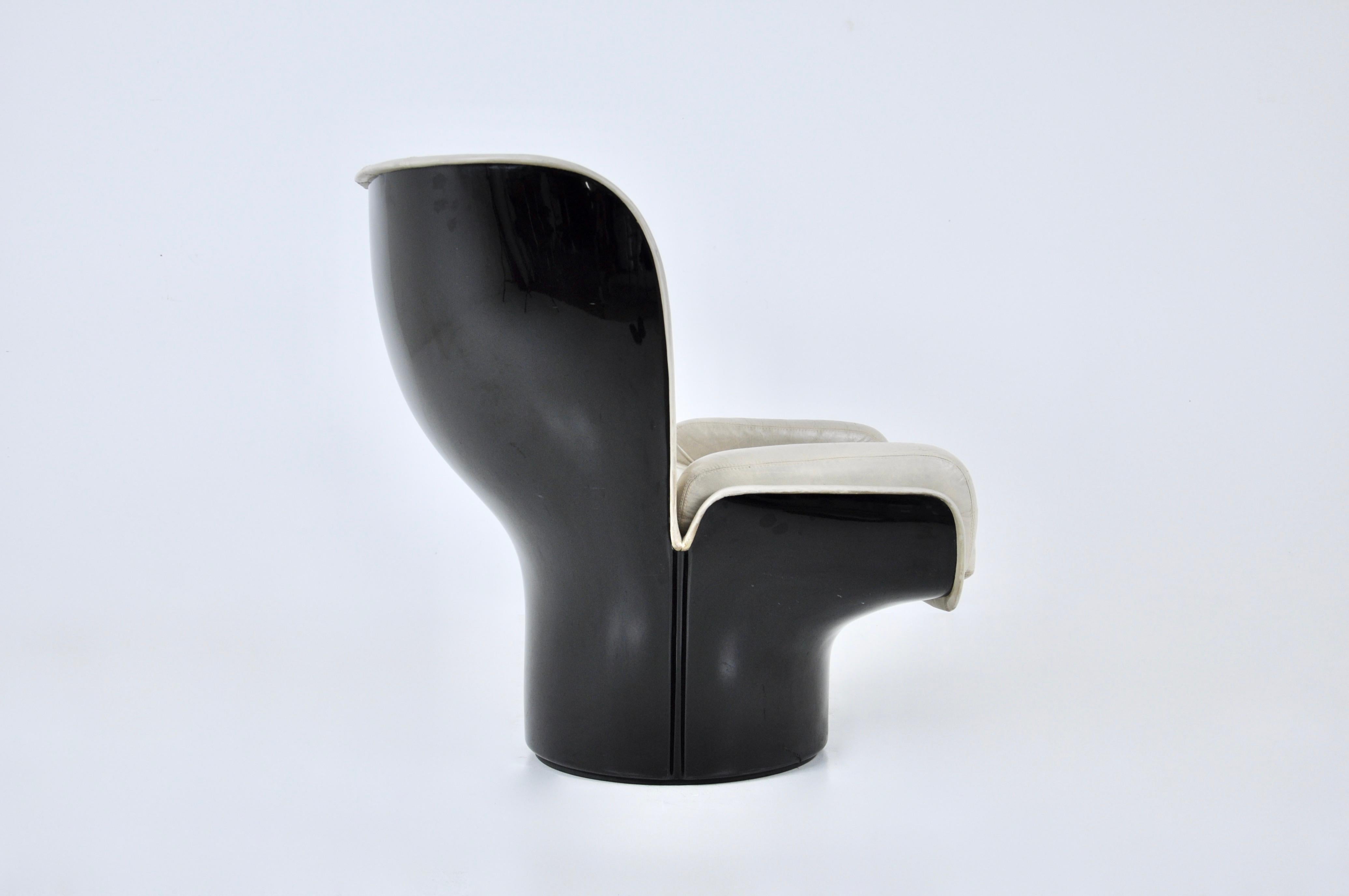 Mid-20th Century Elda Lounge Chair by Joe Colombo for Comfort, Italy 1960s For Sale