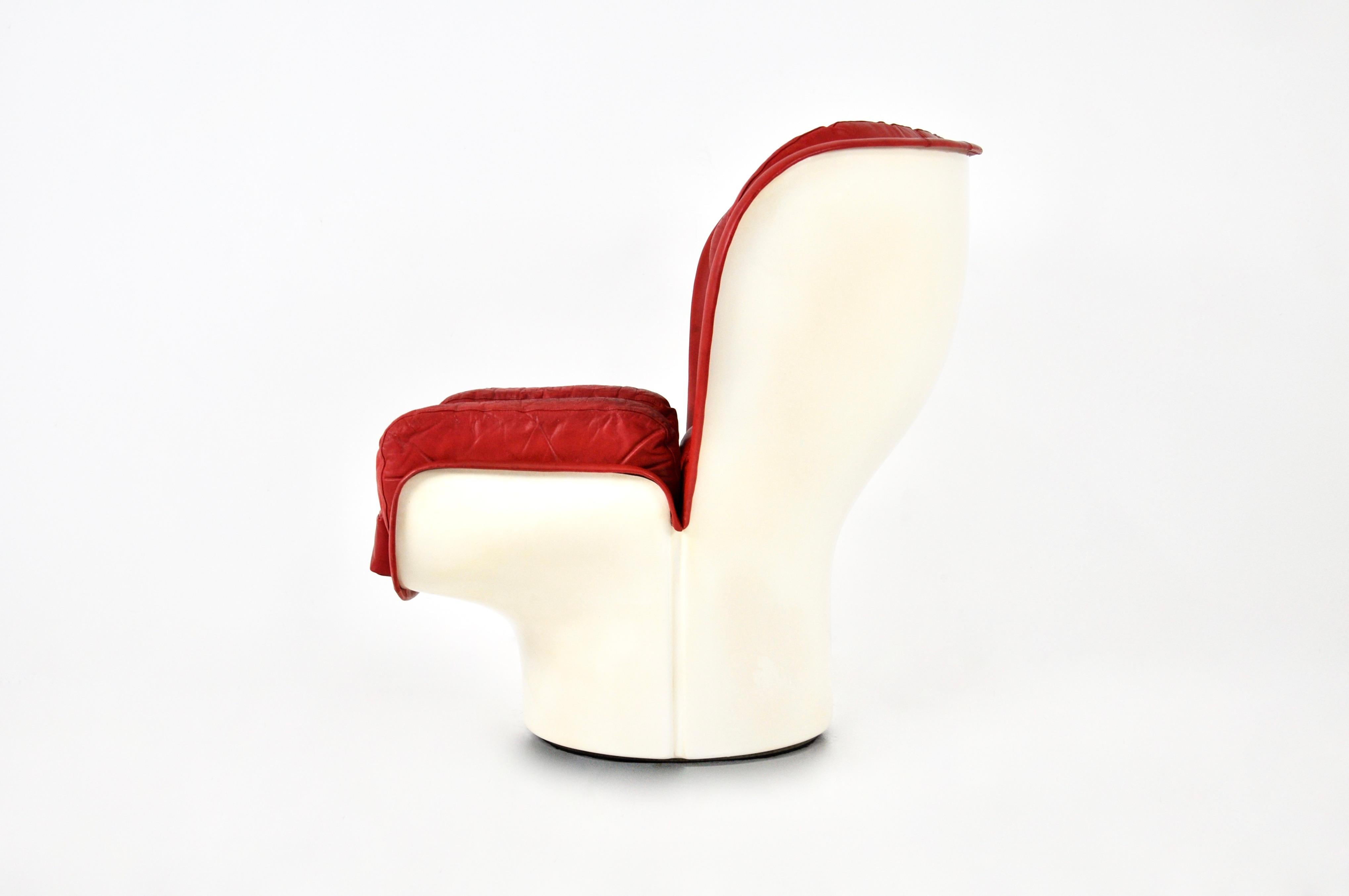 Metallo Elda Lounge Chair di Joe Colombo per Comfort, Italia, anni '60 in vendita