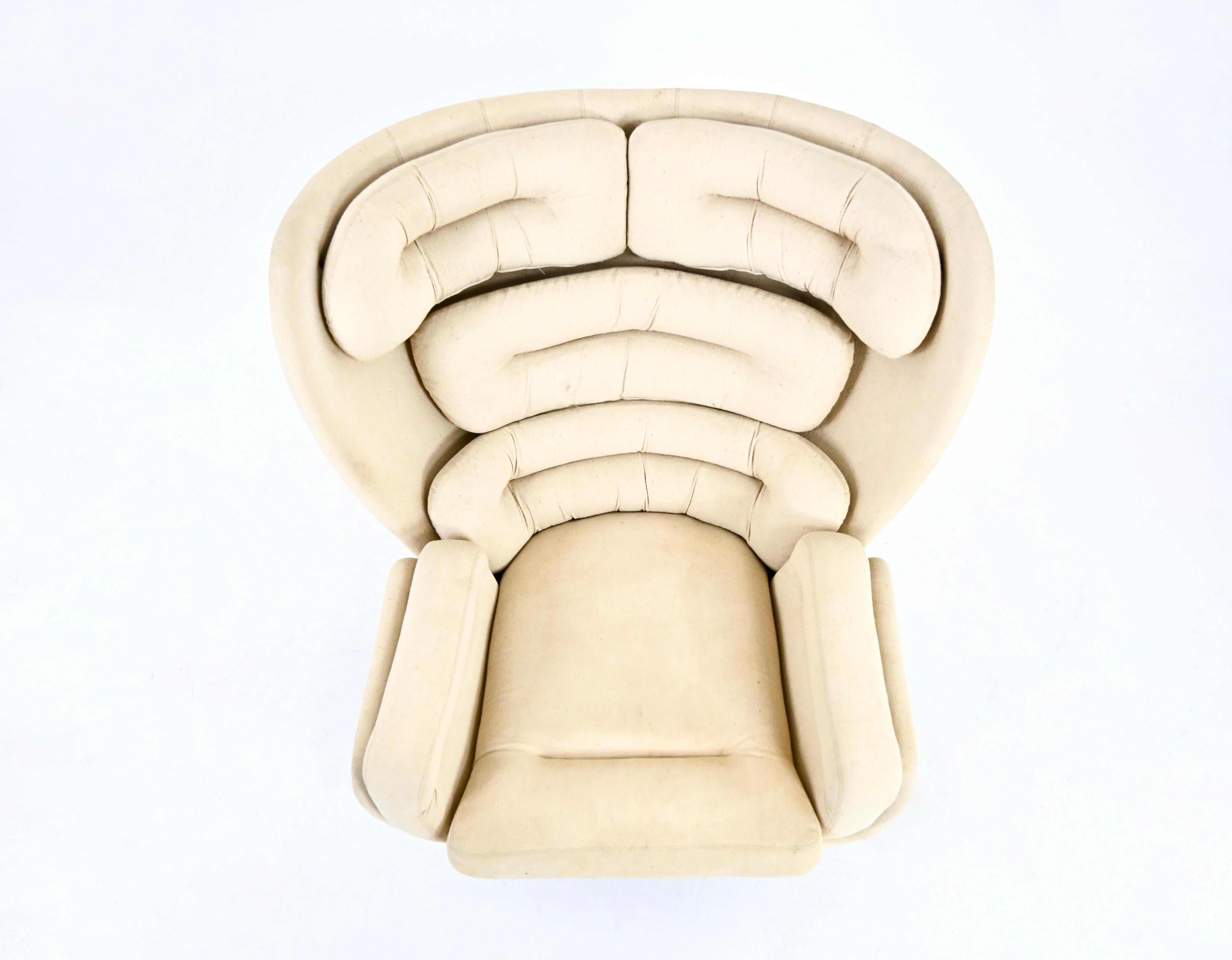 Elda Lounge Chair by Joe Colombo for Comfort, Italy 1960s For Sale 1