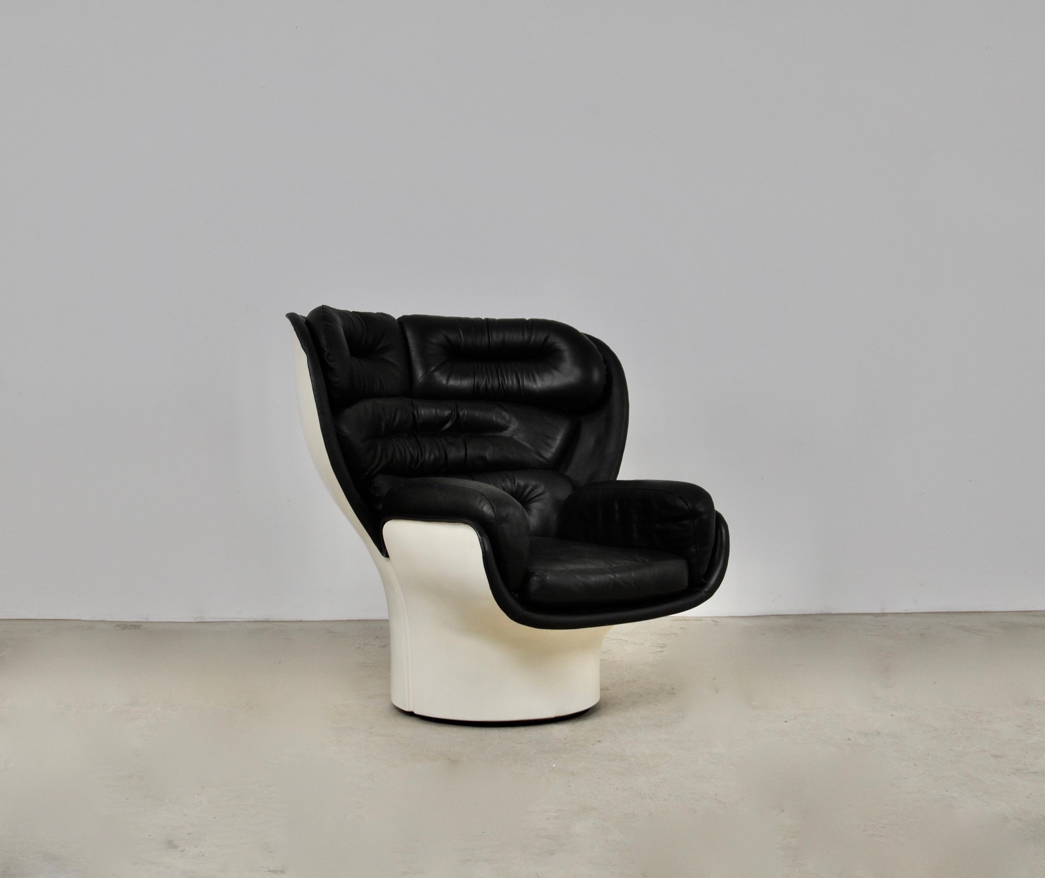 Metal Elda Lounge Chair by Joe Colombo for Comfort, Italy, 1960s