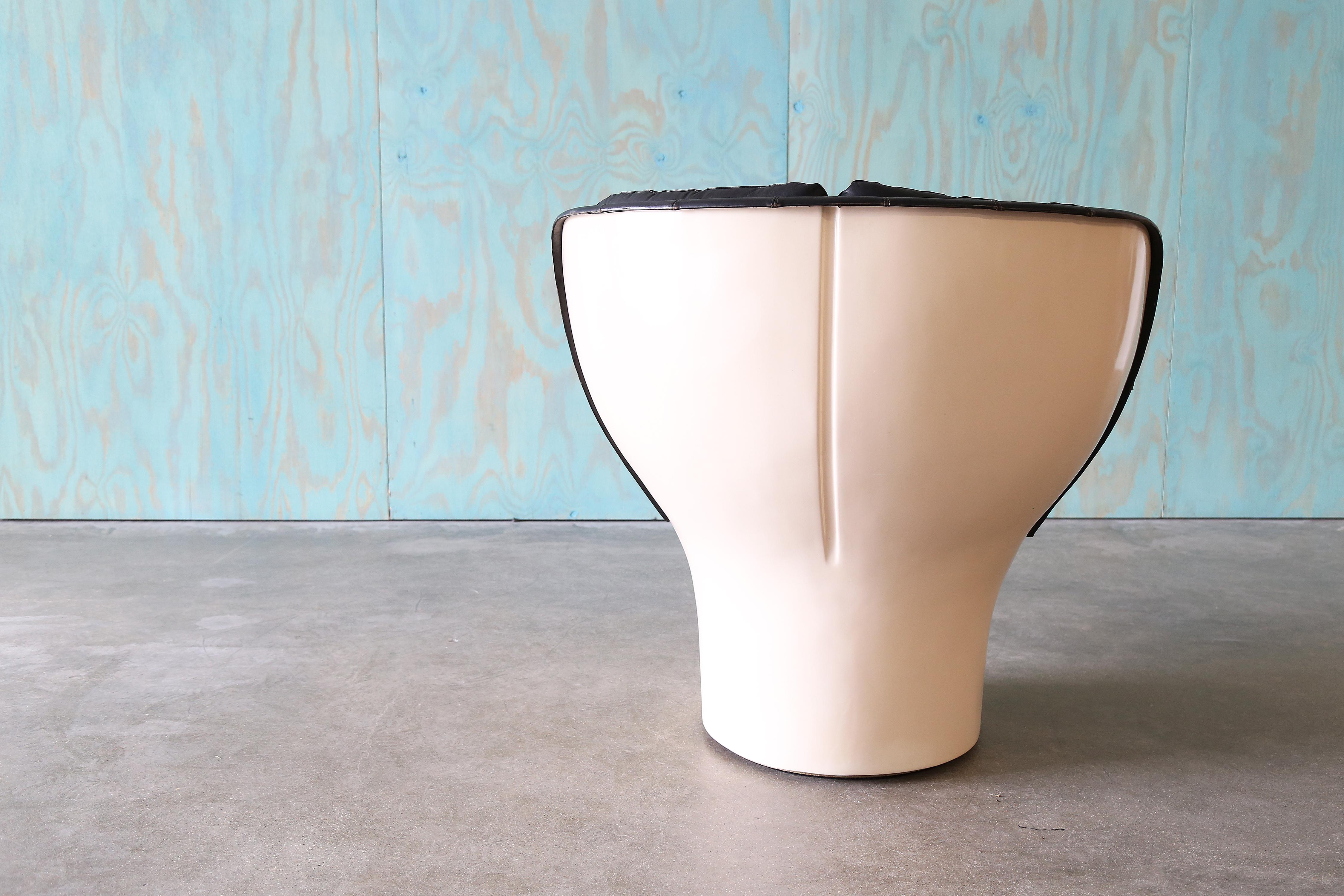 Mid-20th Century Elda Swivel Lounge Chair by Joe Colombo for Comfort Italy, circa 1963 For Sale