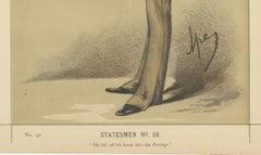 Elder Victorian Politician – Vanity Fair Statesmen Series, 1870