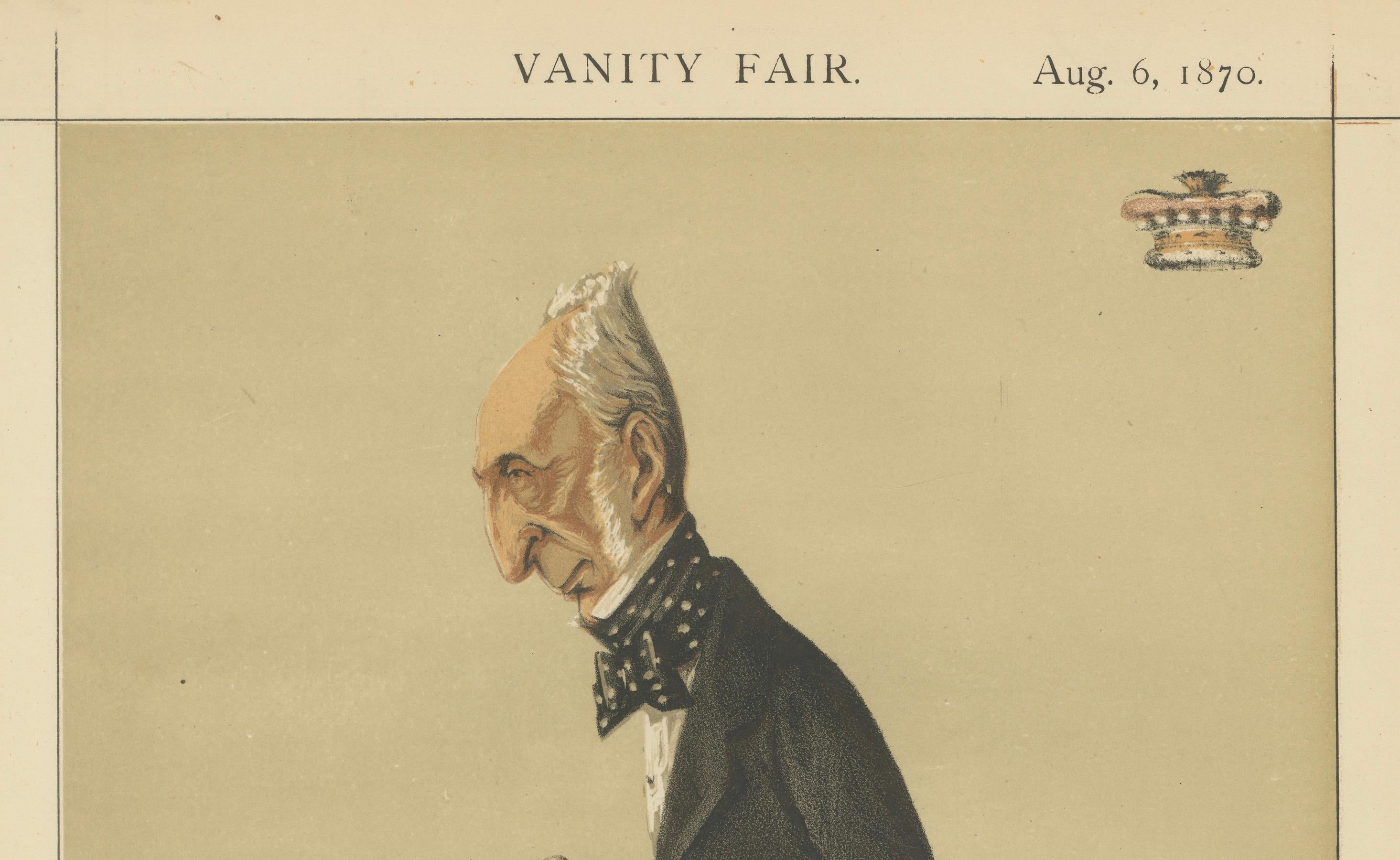 Elder Victorian Politician – Vanity Fair Statesmen Series, 1870