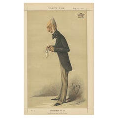 Elder Victorian Politician – Vanity Fair Statesmen Series, 1870