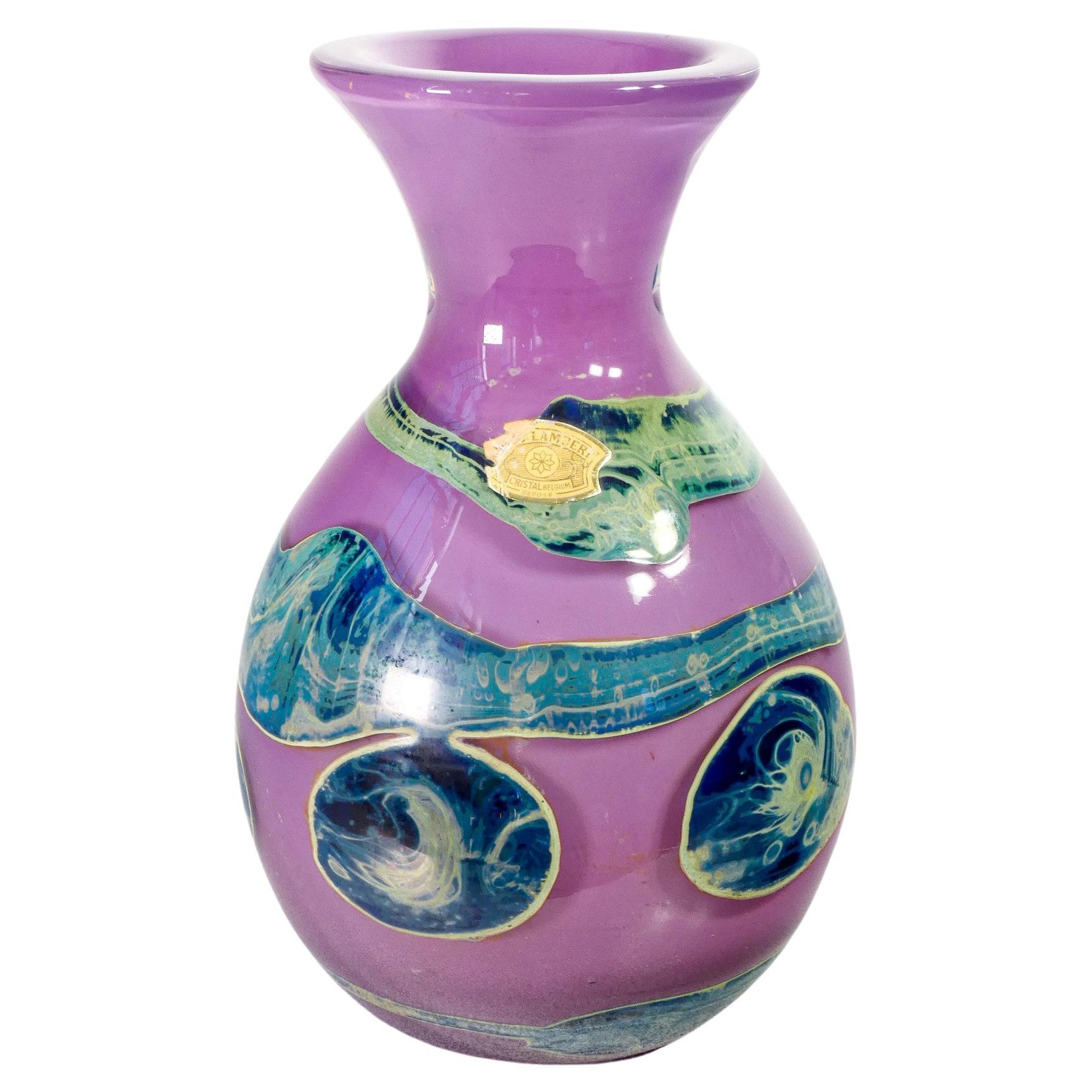 "Eldorado" Vase, Design by Samuel Herman for Val Saint Lambert, Belgium, 1980s