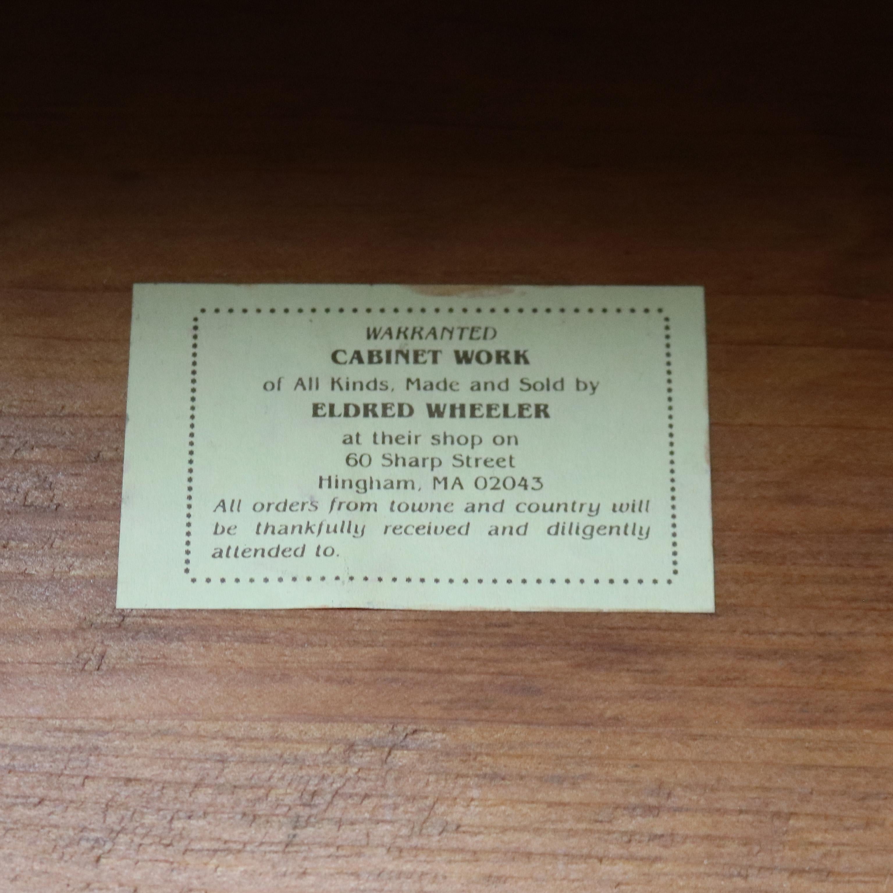 Eldred Wheeler Hepplewhite Cherry Huntboard Server 20thC 12