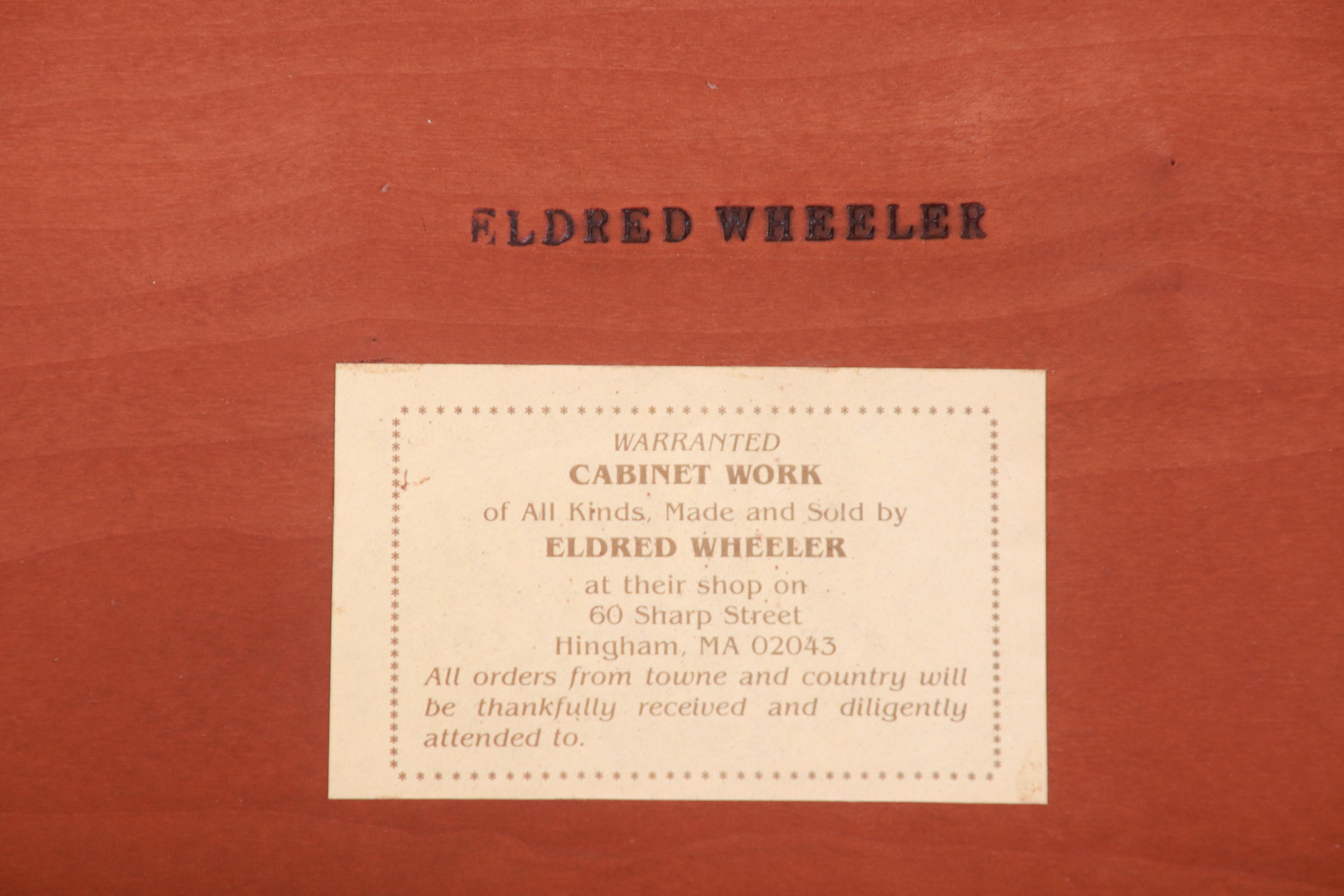 Eldred Wheeler Queen Anne Cherry Wood Tea Table 10