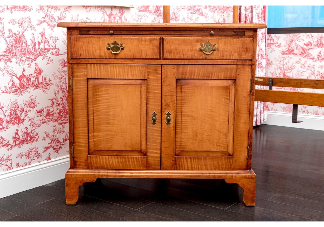 Eldred Wheeler Tiger Maple Chippendale Style Server For Sale 4