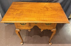 Eldred Wheeler Tiger Maple Lowboy with Acorn Drops with Wonderful Proportions