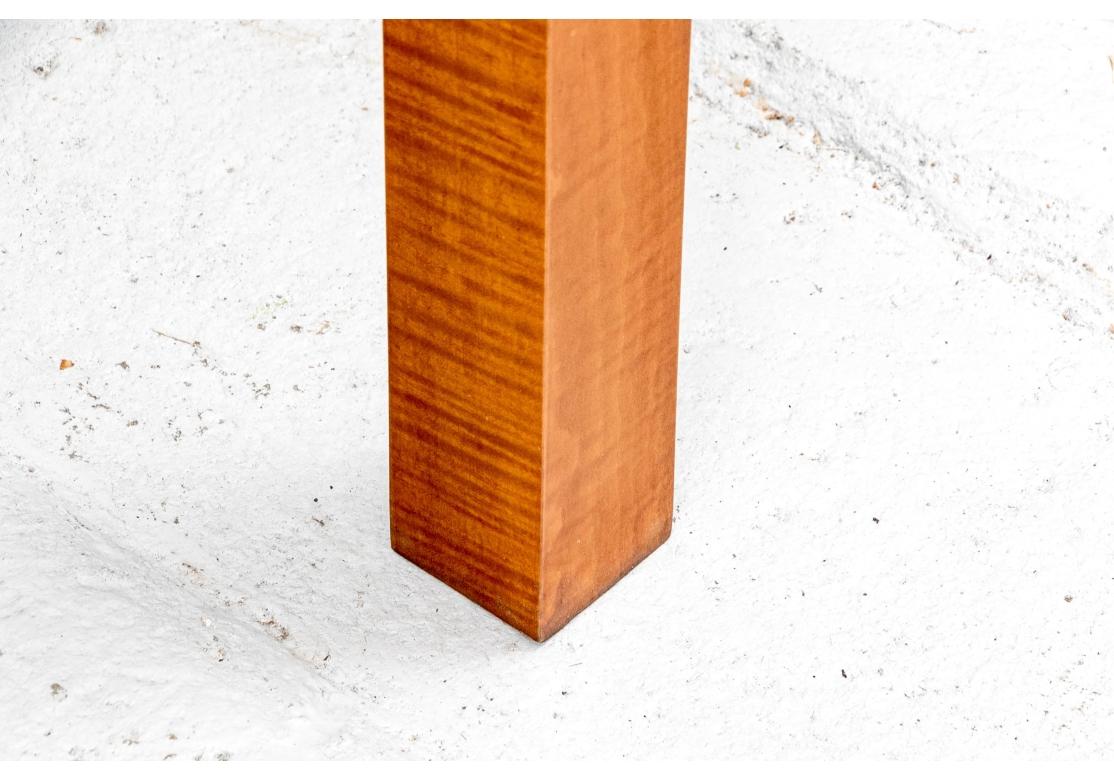American Eldred Wheeler Tiger Maple Queen Pencil Post Canopy Bed