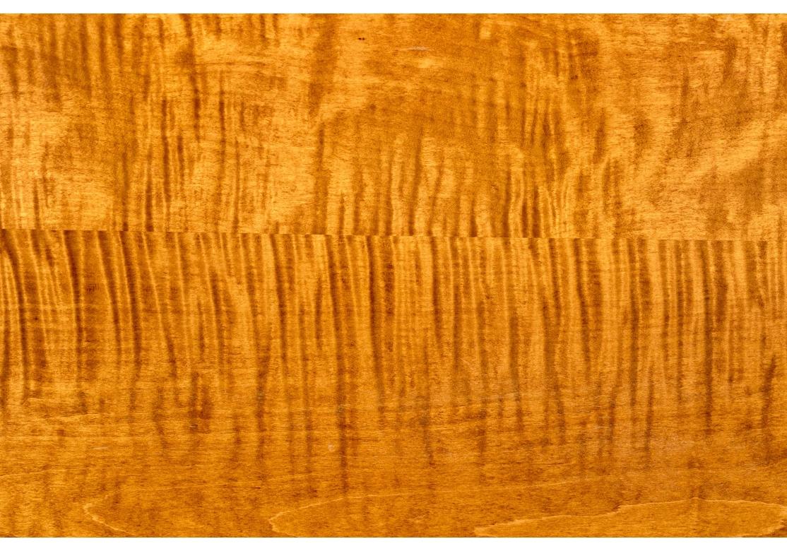 Eldred Wheeler Tiger Maple Queen Pencil Post Canopy Bed 3