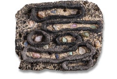 Code Breaker (serie Dialect), tecnica mista, 40x32x3 cm, scultura bidimensionale