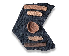 Holding Space (Dialect series), Mixed Media, 28x28cm, Two-dimensional sculpture.