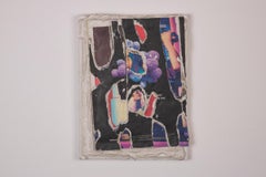 THICK MAG - Mixed Media Collage with Magazine Cutouts and Caulking